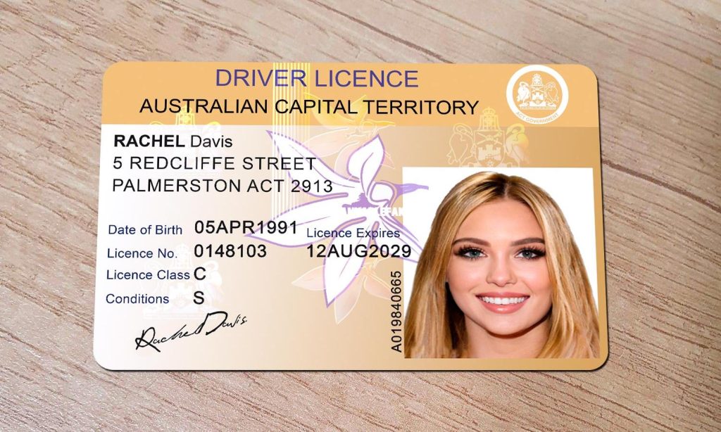 drivers licence application. Australian capital territory drivers licence