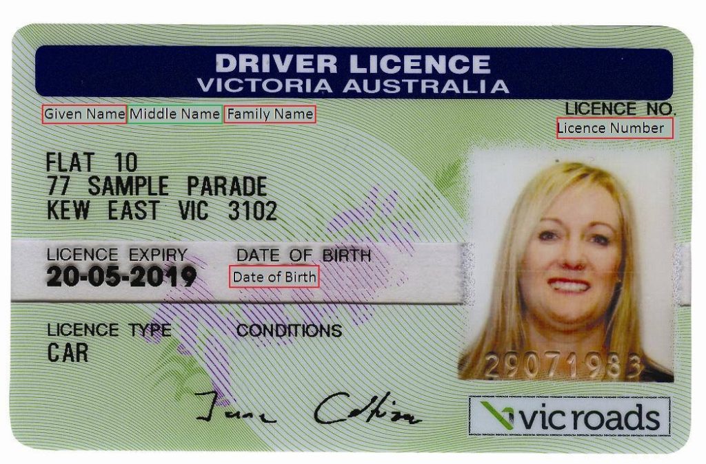 Victoria driver’s licence