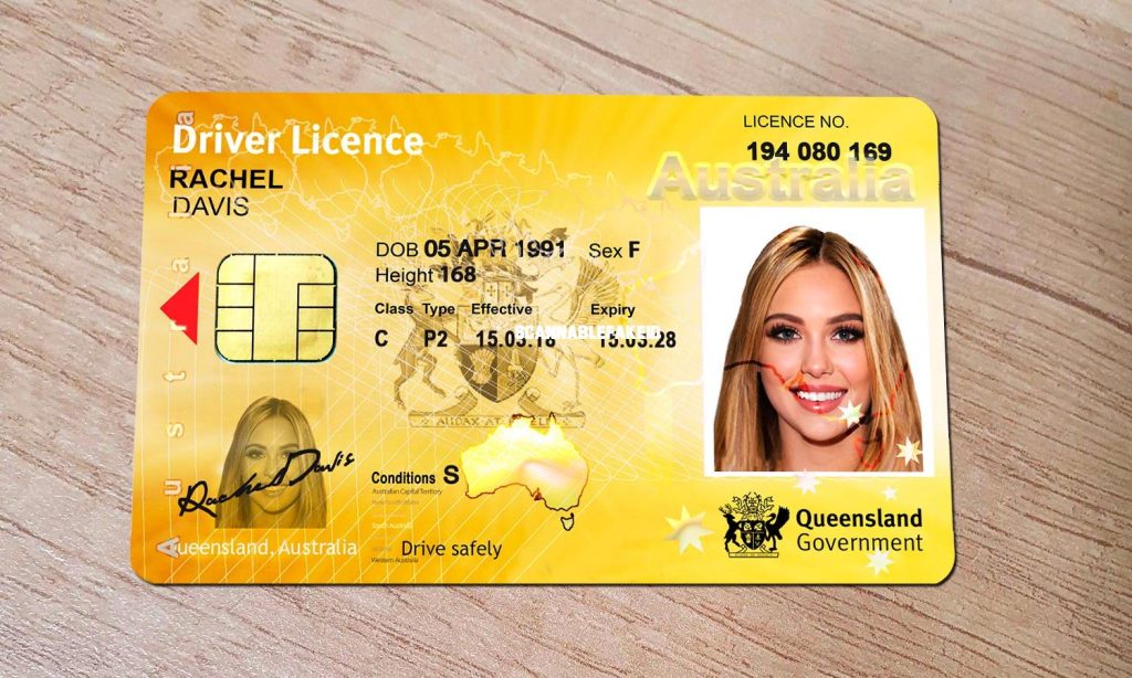 Queensland drivers licence.