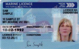 Boat driving licence