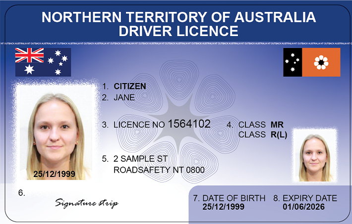 Northern Territory Drivers Licence